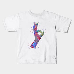 Okay hand sign symbol Kids T-Shirt